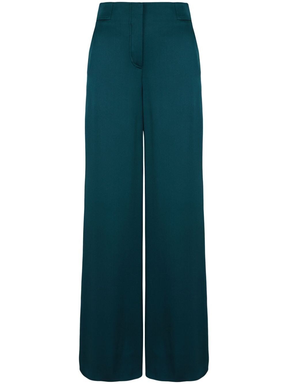 Giorgio Armani Bottle Green Straight Leg Pant In Green