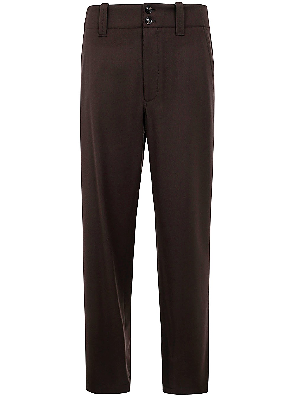 Giorgio Armani Belt-loop Casual Pants In Brown