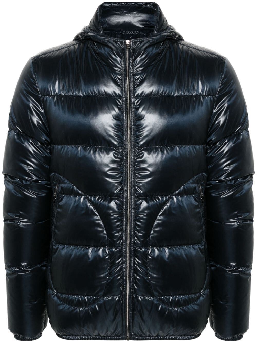 Herno Hooded Puffer Jacket In Blue