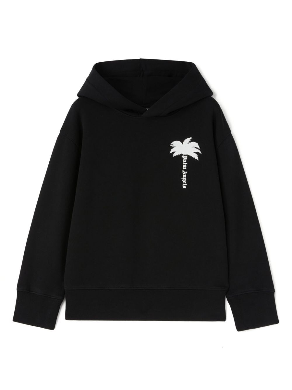 Palm Angels Black Sweatshirt For Boy With Logo In Black