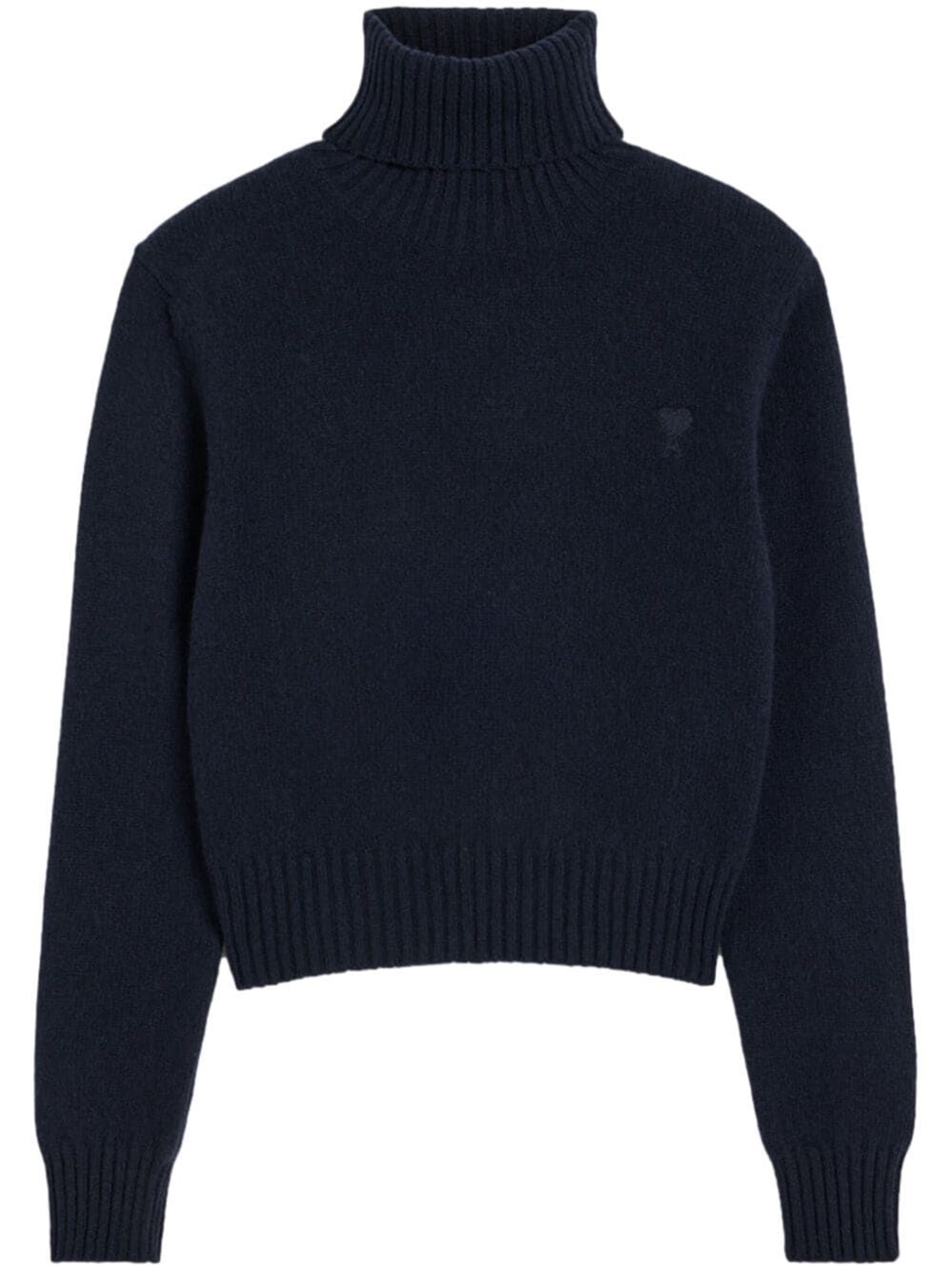 Ami Alexandre Mattiussi High Neck Sweater In Blue