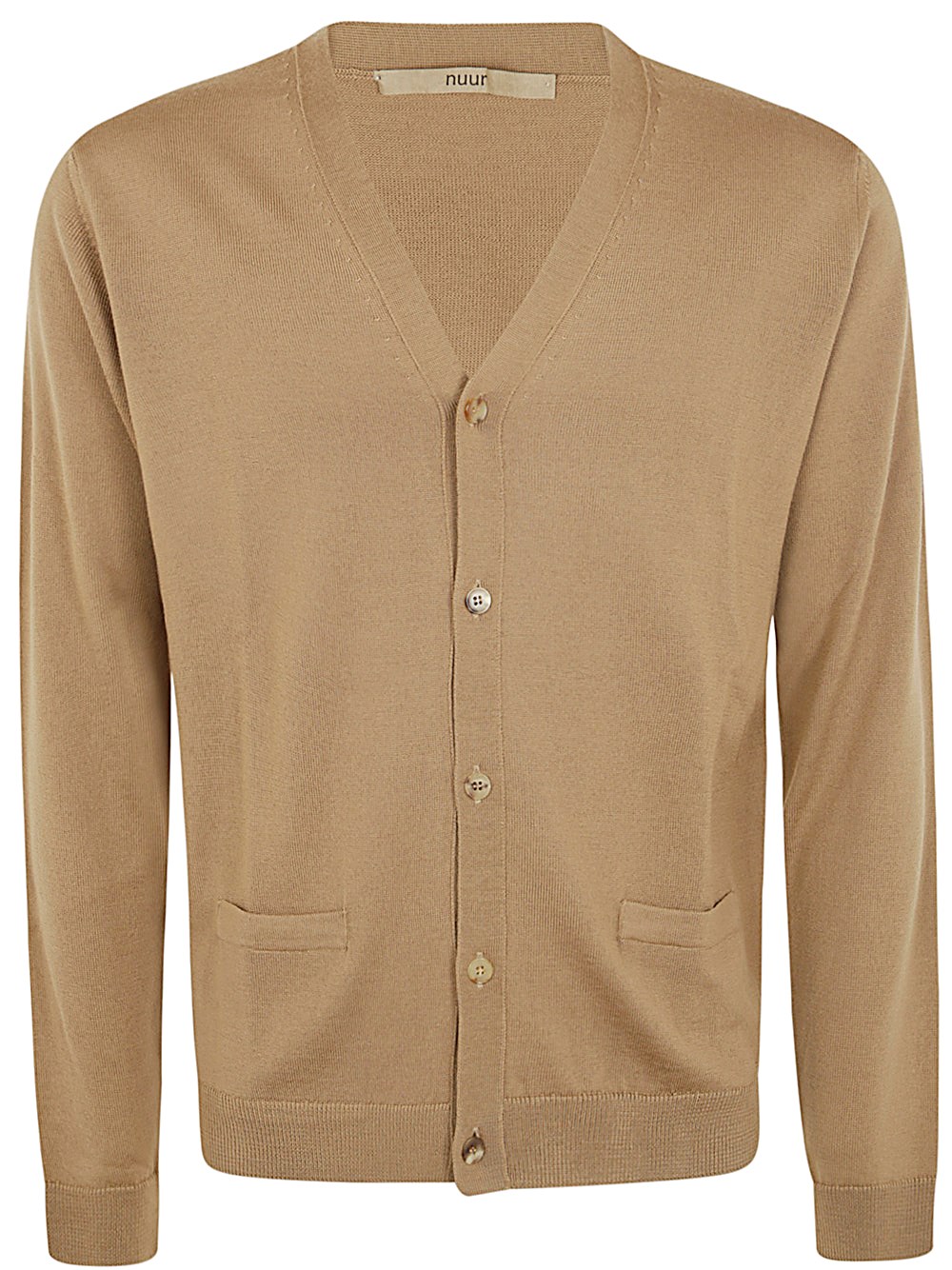 Nuur Merino Wool Cardigan In Brown