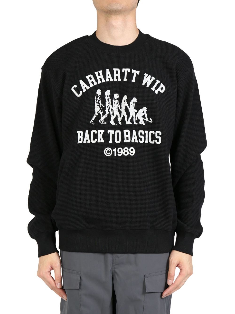 Carhartt Main Basics Crewneck Sweatshirt In Black