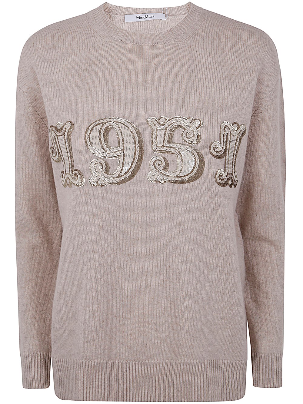 Max Mara Plata Round-neck Clothing In Brown