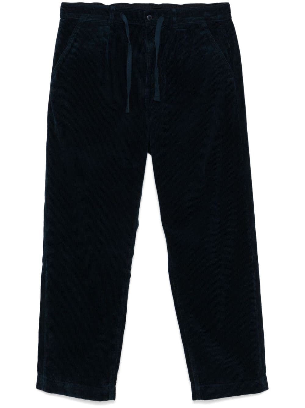 Polo Ralph Lauren Easy Pant Pleated 8w Corduroy Clothing In Blue