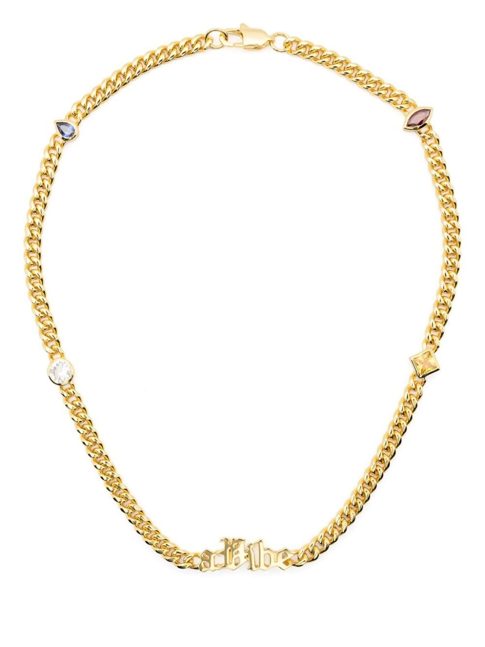 Darkai A Vibe Crystal-embellished Necklace In Metallic