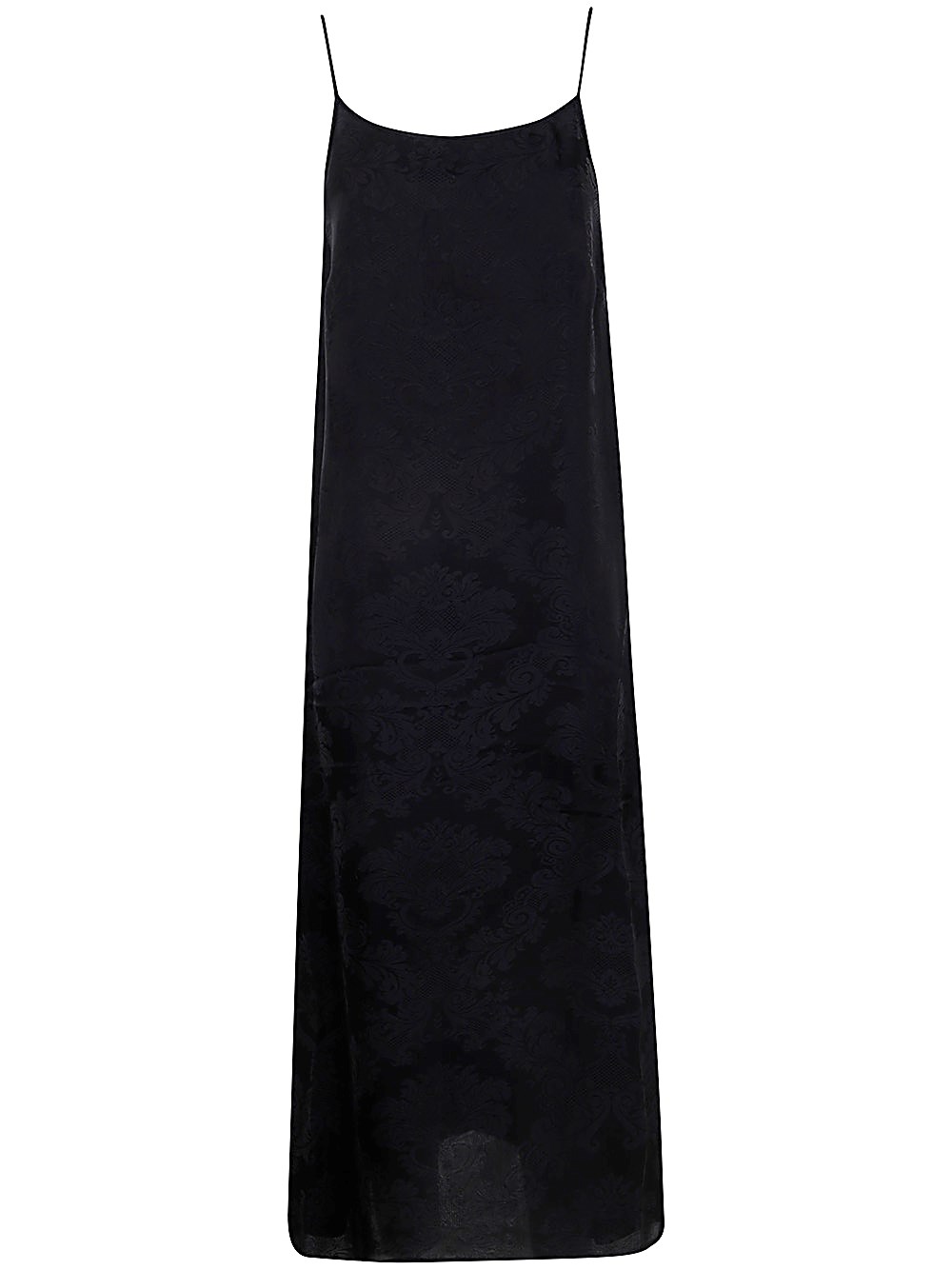 Uma Wang Sleeveless Shift Midi Dress In Black