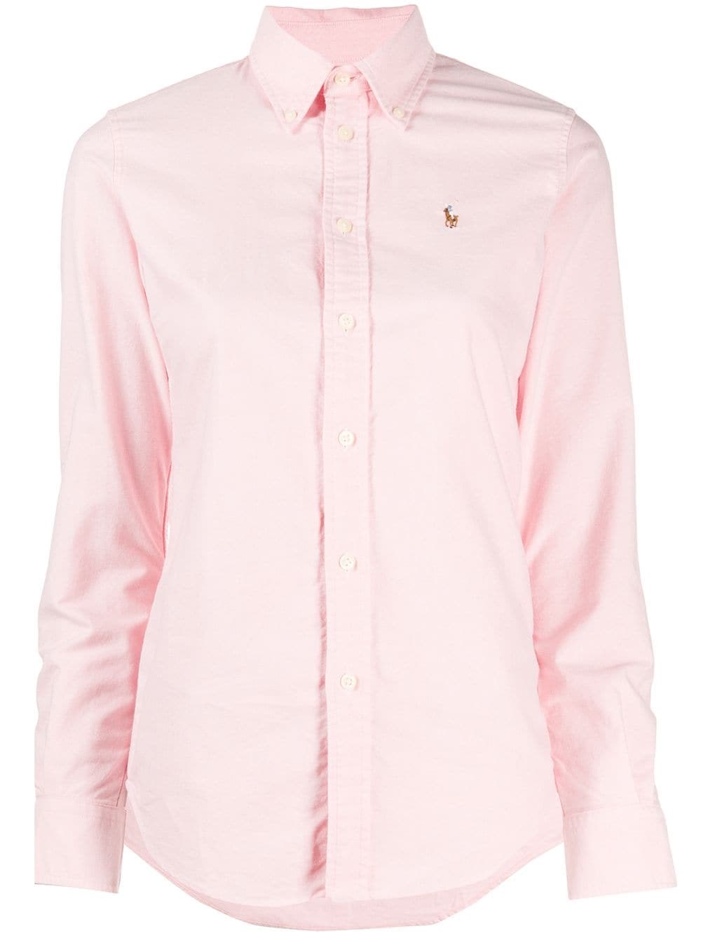 Polo Ralph Lauren Polo Pony Motif Cotton Shirt In Pink