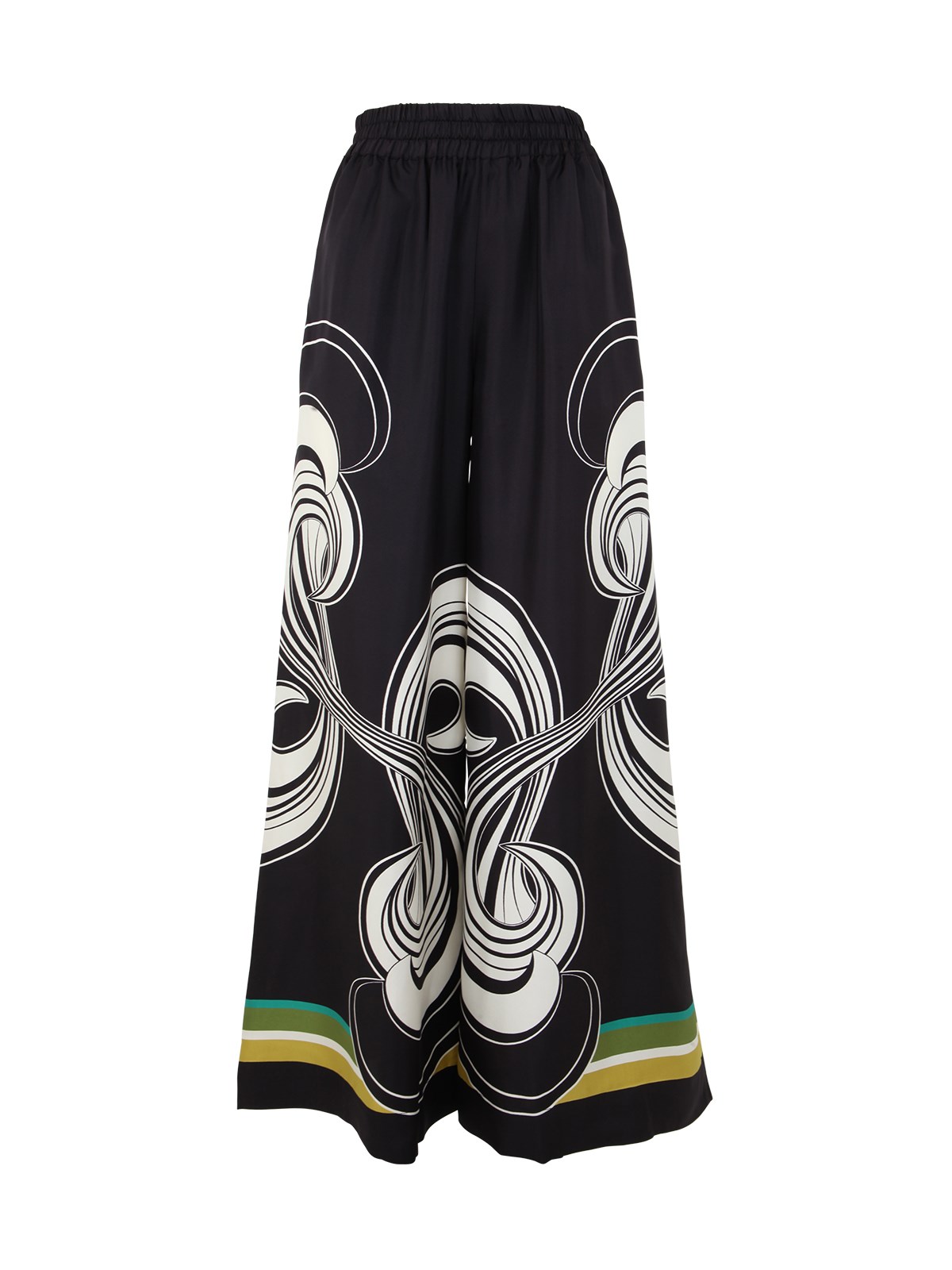 La Doublej La Double J Ladies Twill Silk Palazzo Pants In Multi