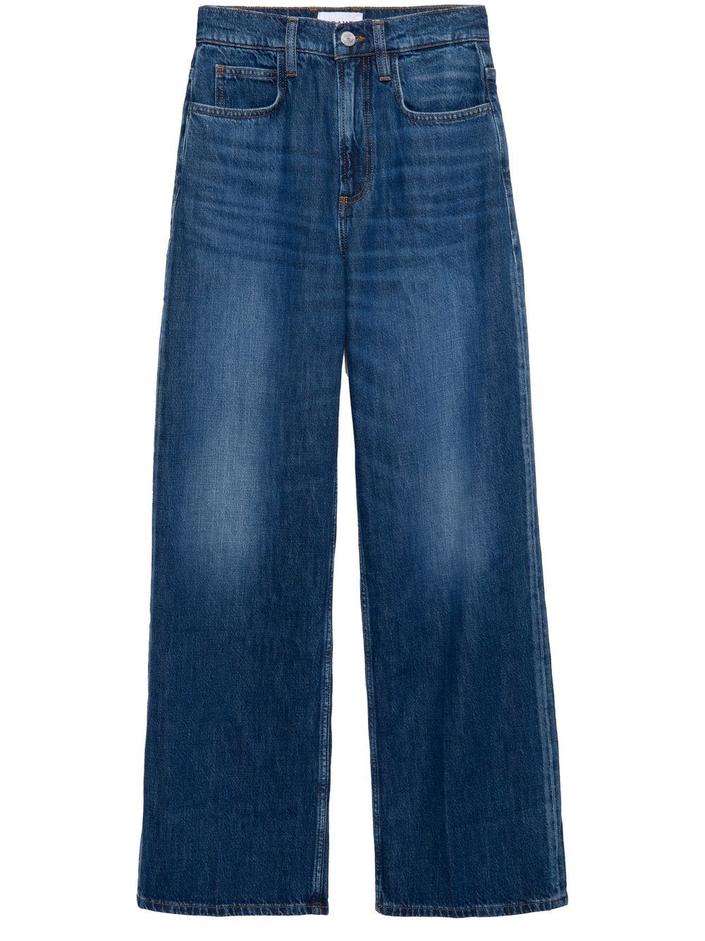 Frame Denim Le Slim Thunderstorm Palazzo Jean In Blue