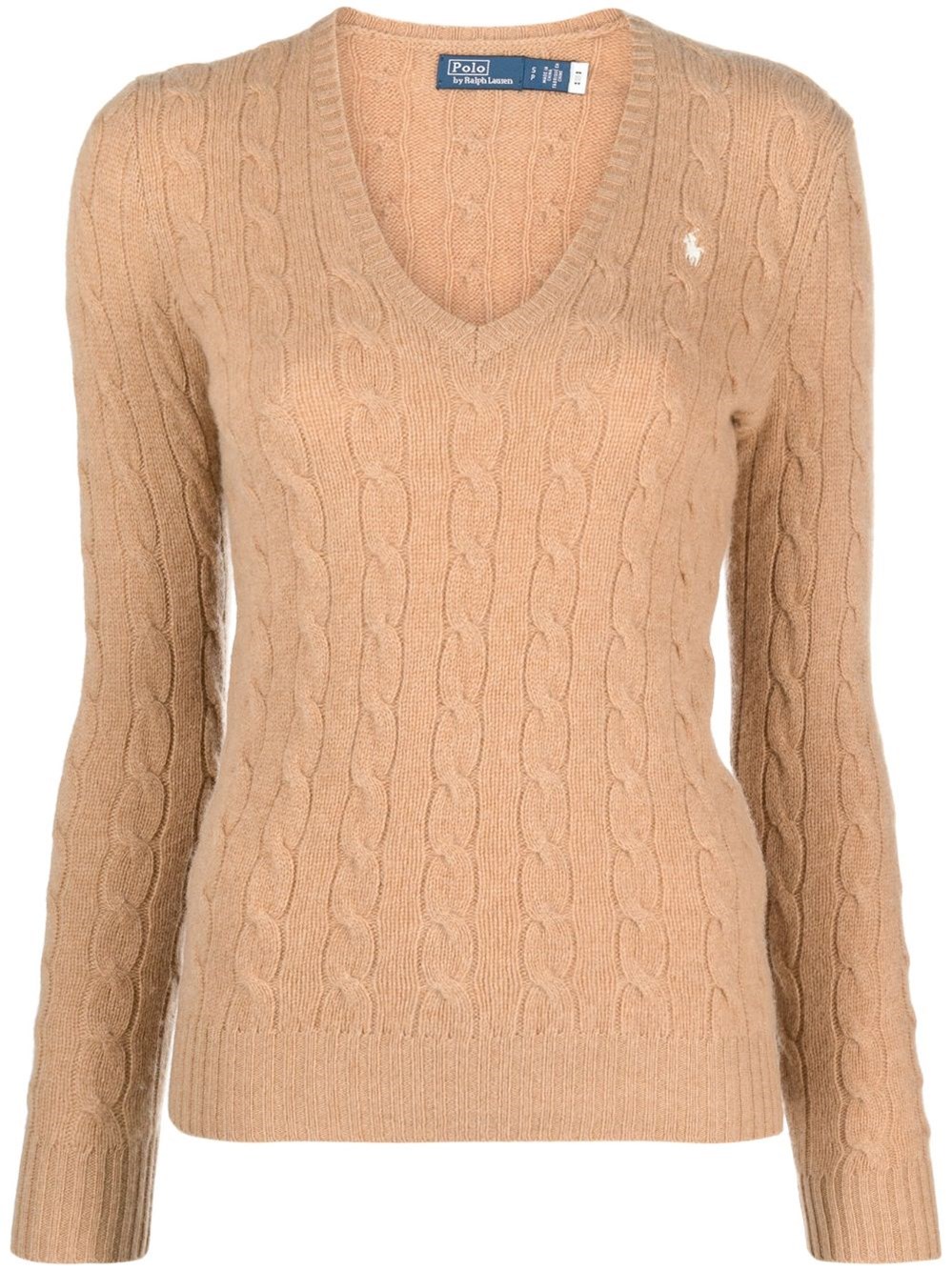 Polo Ralph Lauren Polo Pony Cable-knit Jumper In Brown