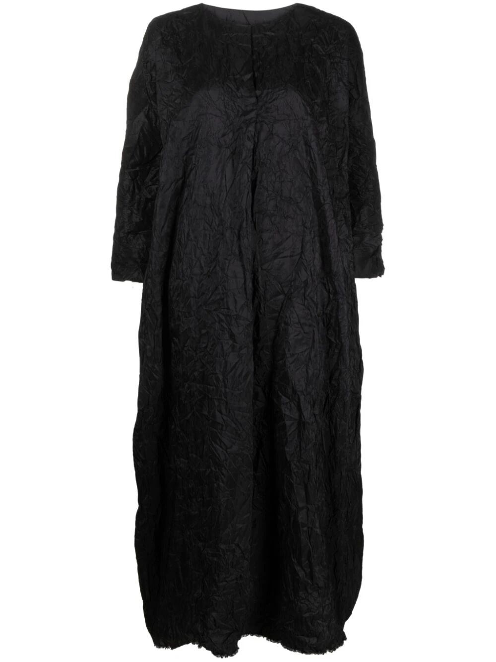 Daniela Gregis Elegant Long Sleeves Dress In Black