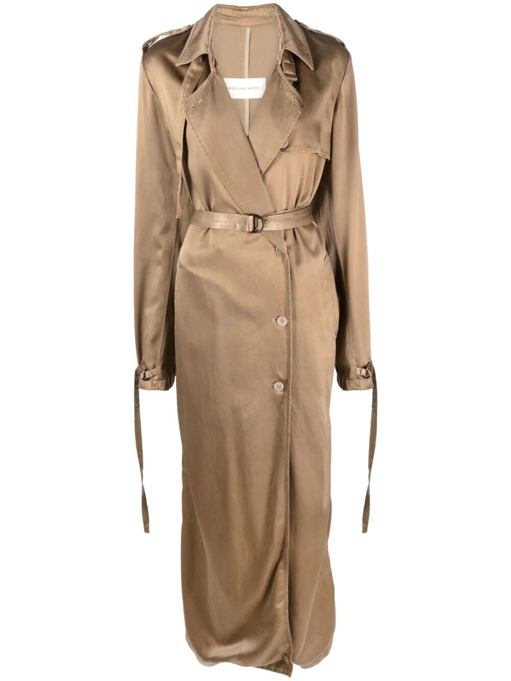 Dries Van Noten 00430 Renwicks Gd 7286 Coat In Brown