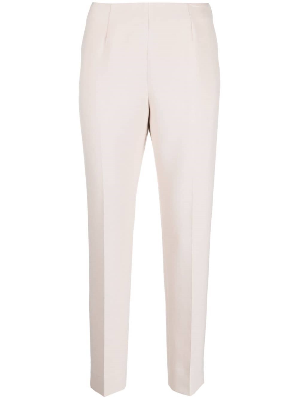 Peserico Cropped Slim Fit Pants In White
