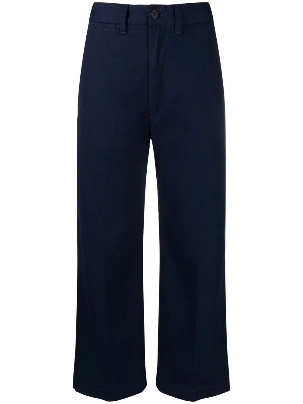 Polo Ralph Lauren Ralph Lauren Wide-leg Cropped Chinos In Blue