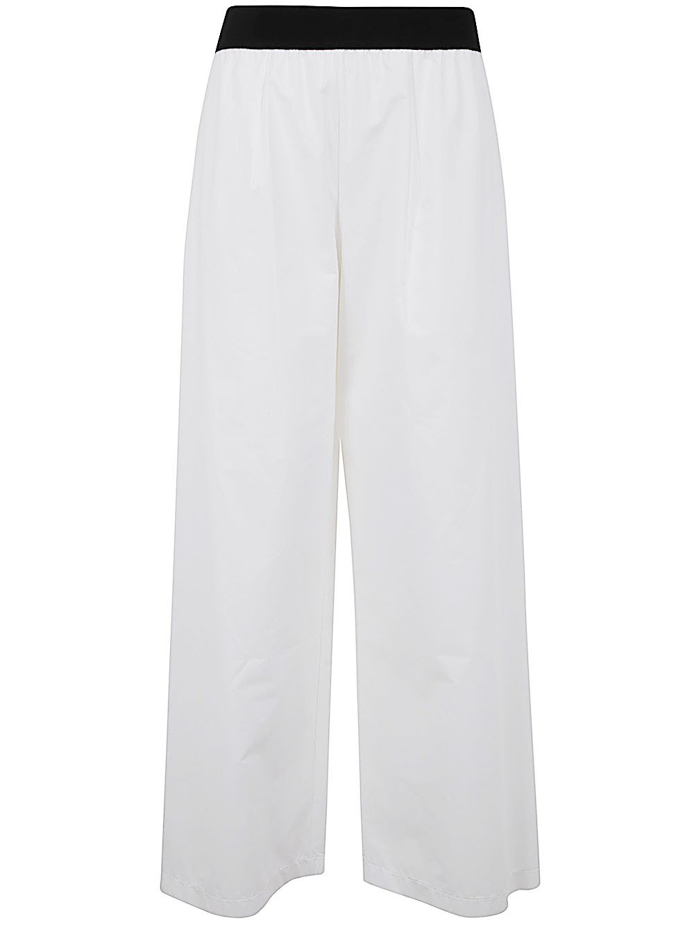Maria Calderara Long Wide Pants In White