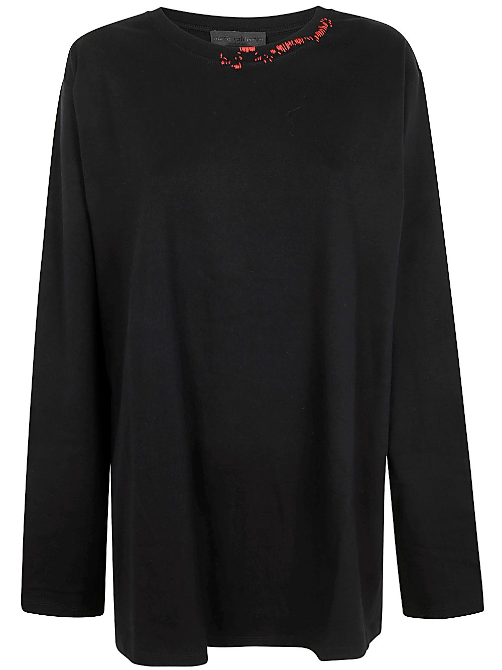 Maria Calderara Long-sleeved T-shirt In Black