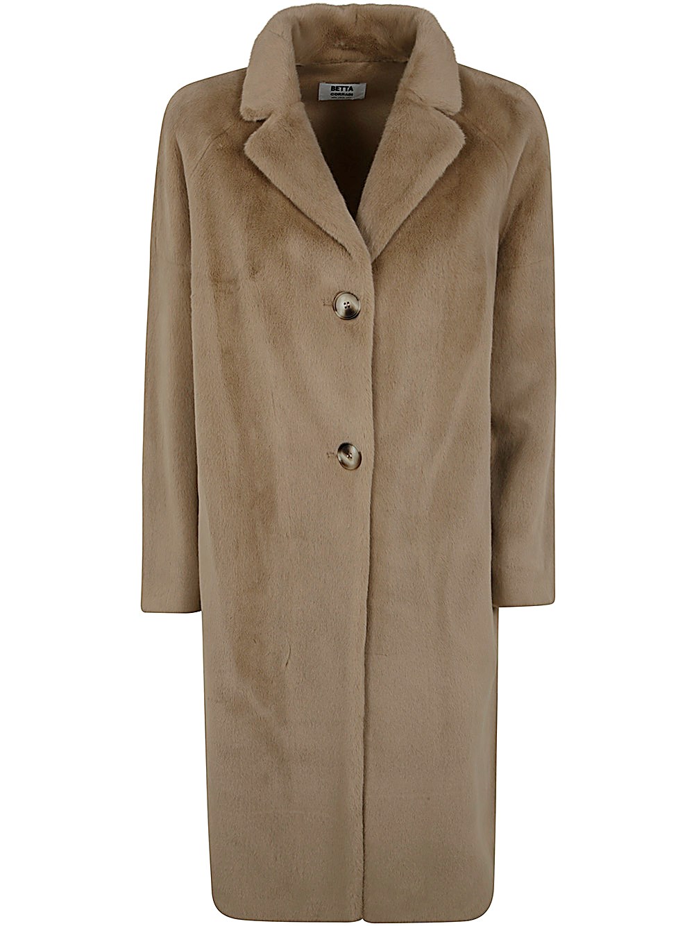 Betta Corradi 2 Bottons Coat In Beige