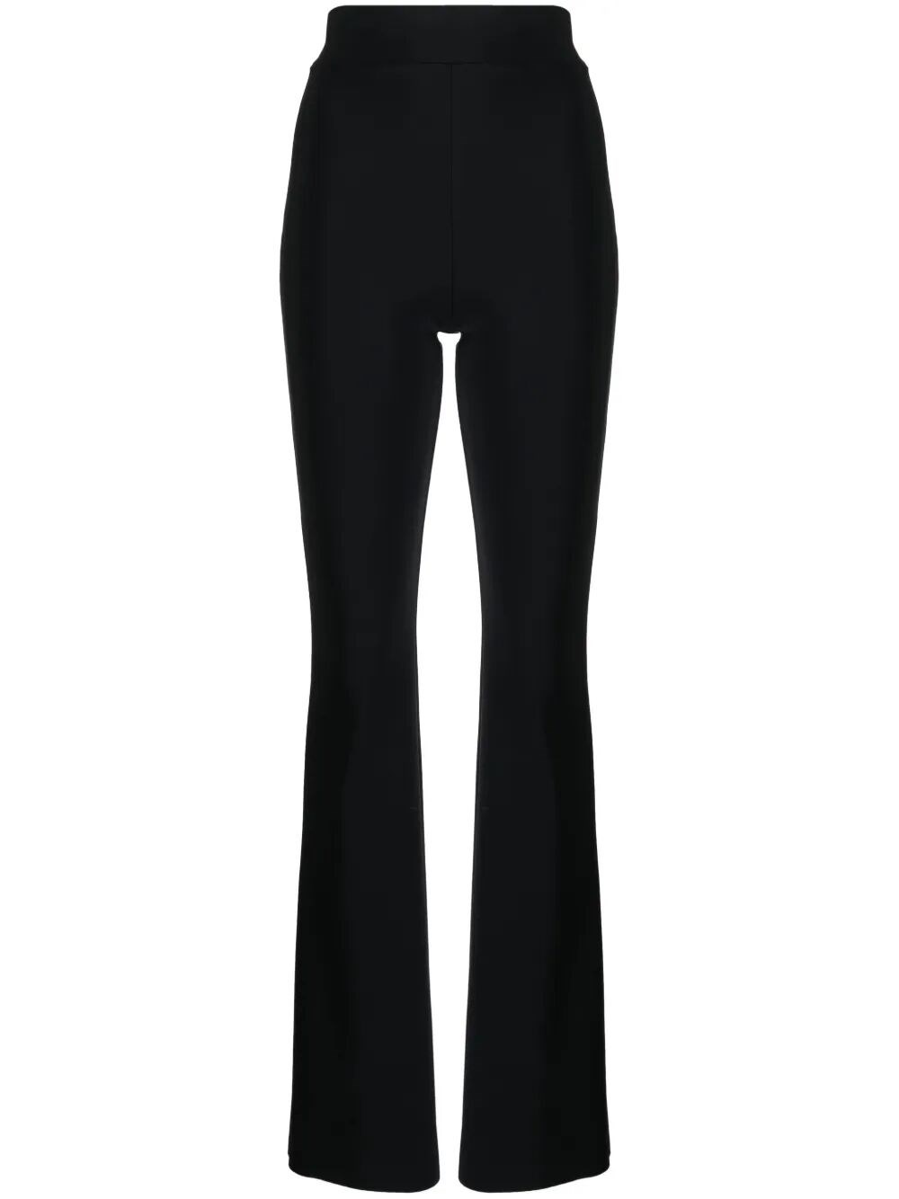 Chiara Boni La Petite Robe Venusette High-waist Straight-leg Pants In Black