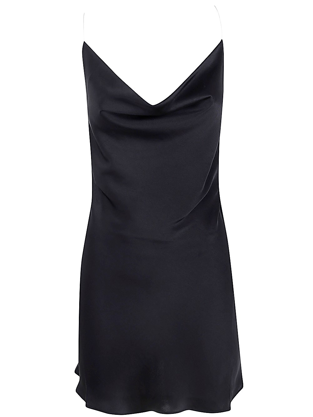 Y/project Satin Slip Dress For Elegant In Black