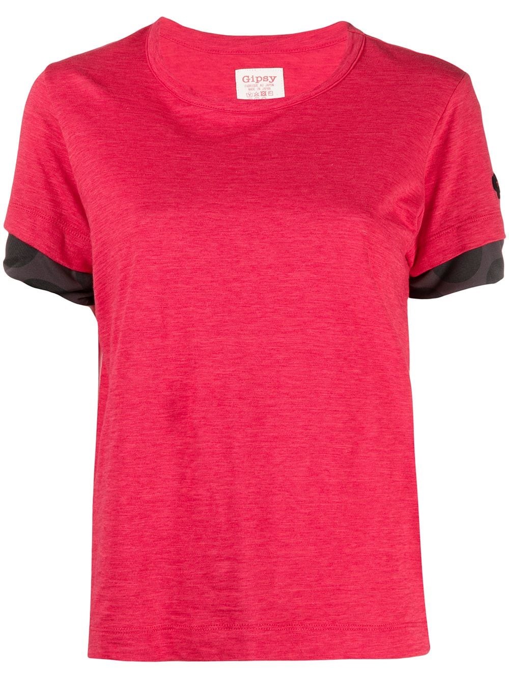 Y's Uneven Yarn X Pe Polka Pig Rn S/s T-shirt In Red