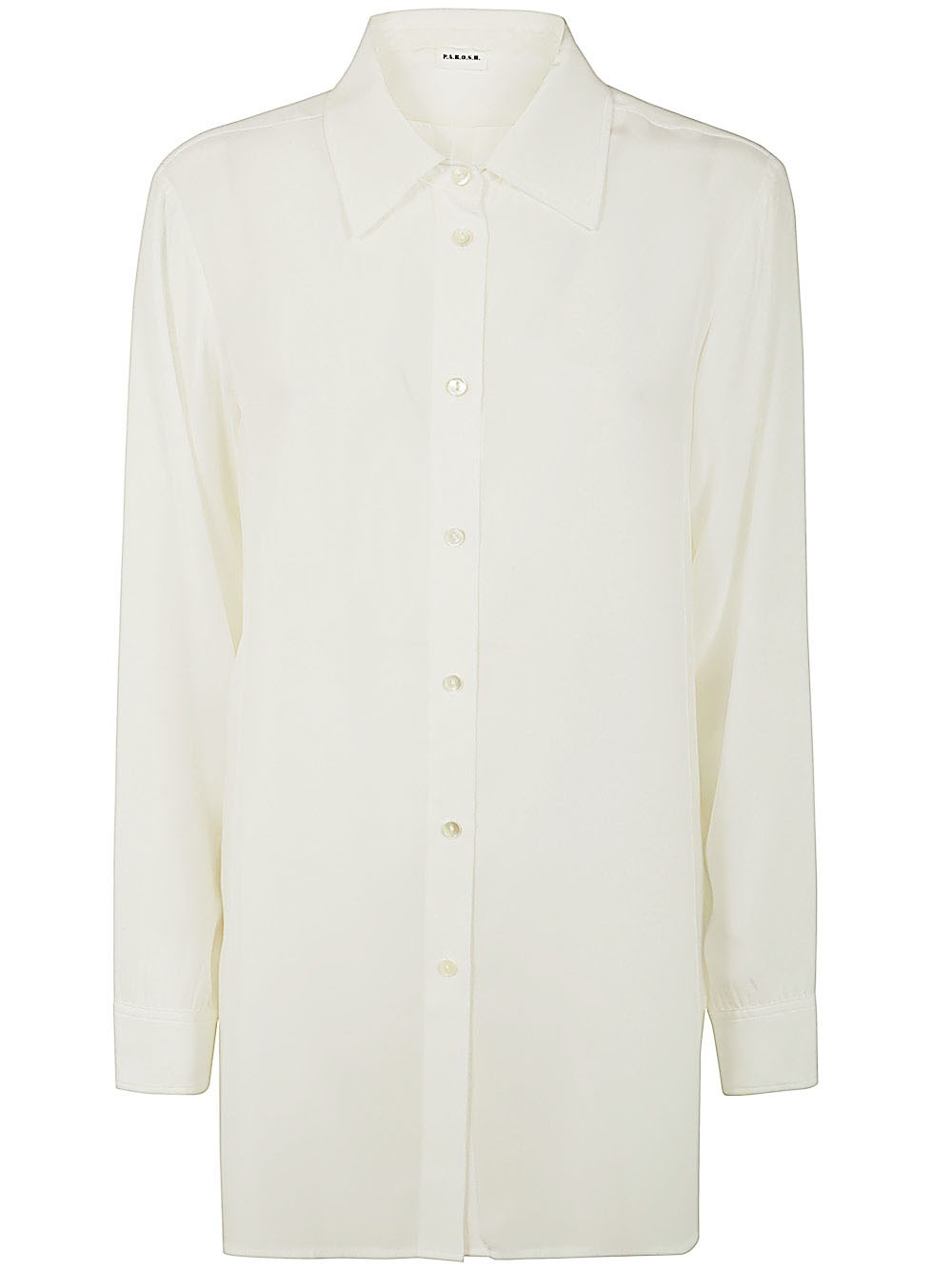 P.a.r.o.s.h P. A.r. O.s. H. Silk Chemisier In White