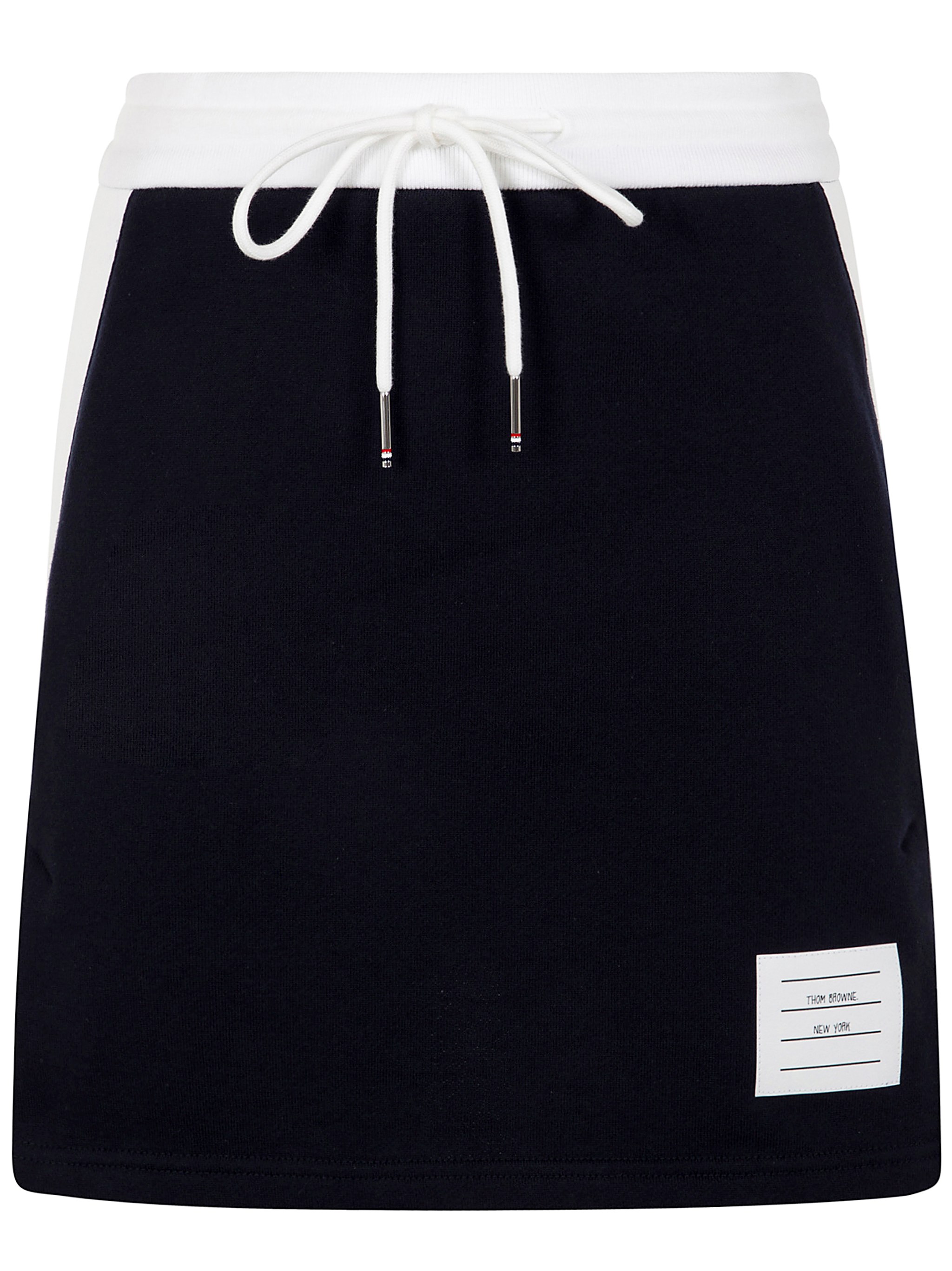 THOM BROWNE THOM BROWNE Mini Skirt W/ Engineered 4 Bar In Blocked Classic Solid Cl　THOM BROWNE ブロッククラシックソリッド Cl エンジニアード 4 バー ミニスカート