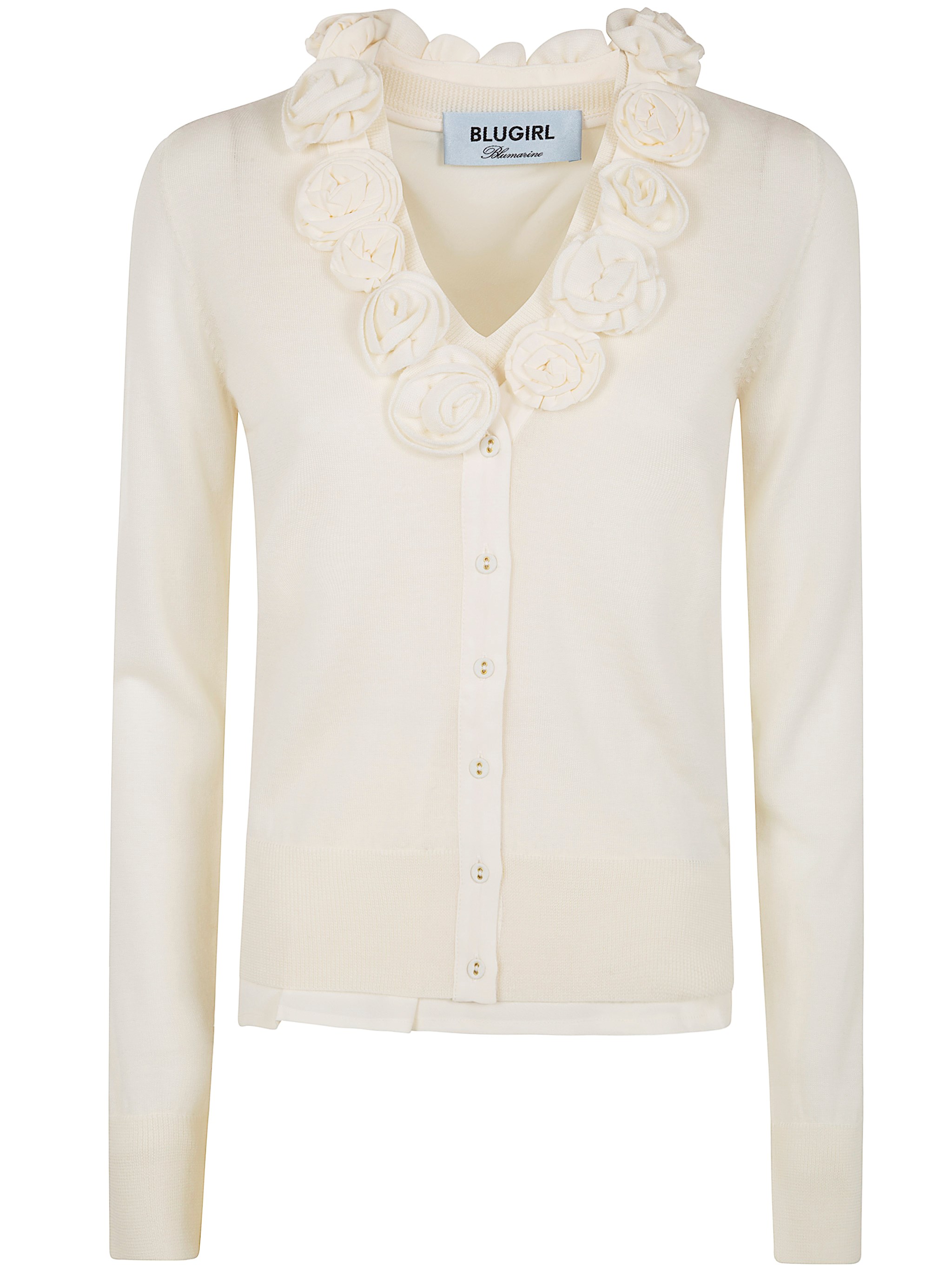 Blugirl Knit Twin Set In White