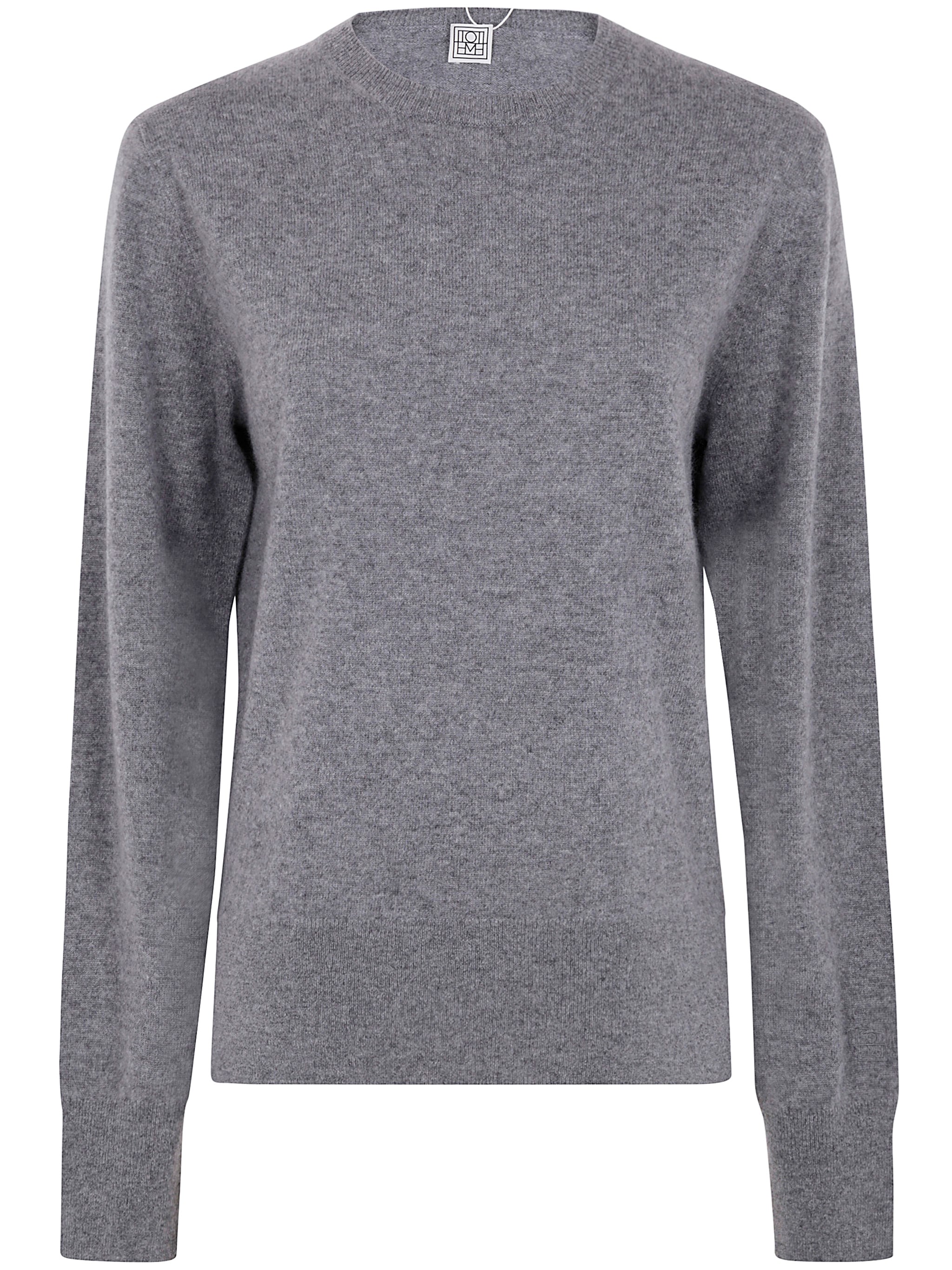 Totême Toteme Crew-neck Cashmere Knit Clothing In Gray