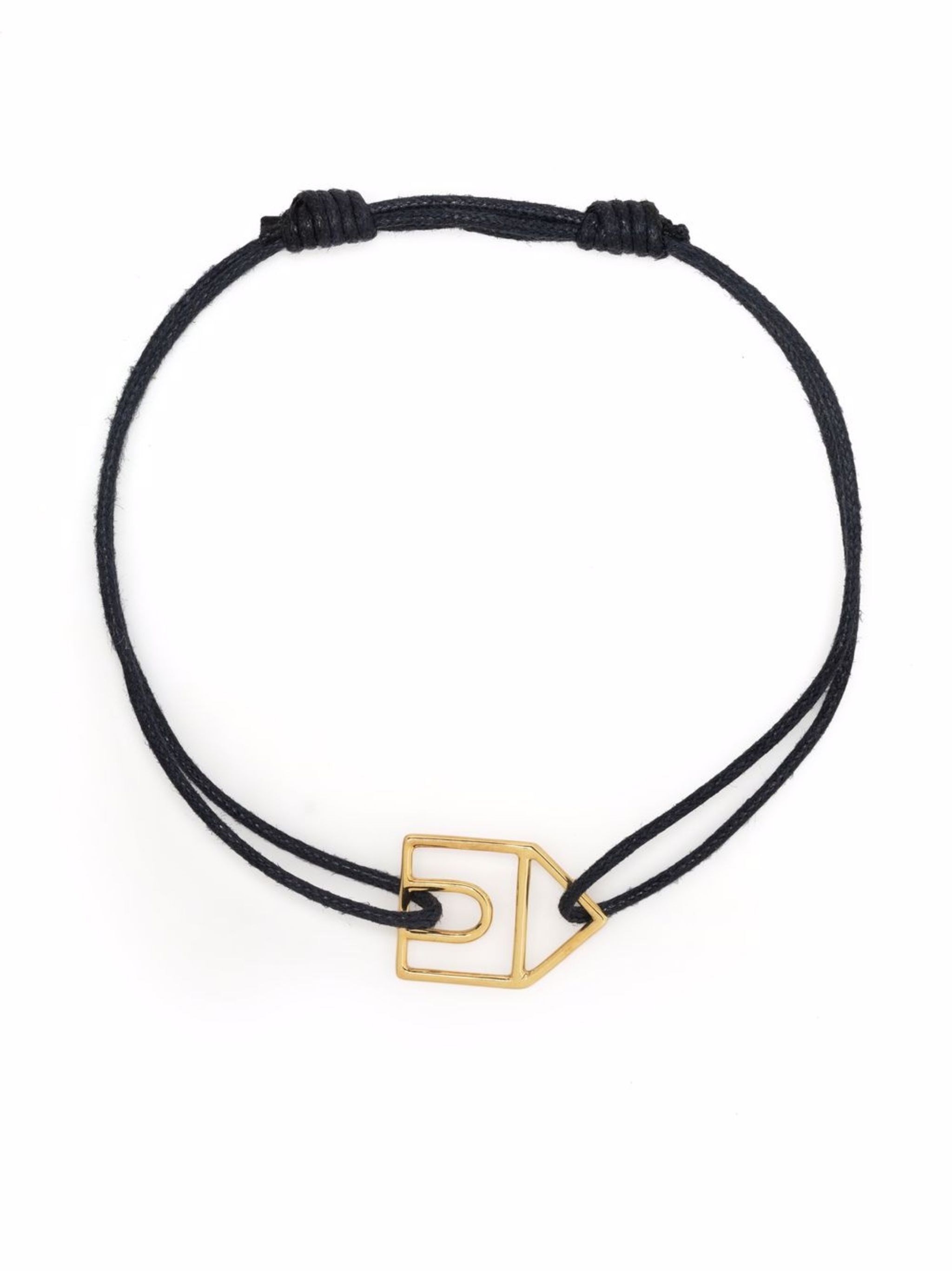 Aliita Casita Pura Cord Bracelet In Black