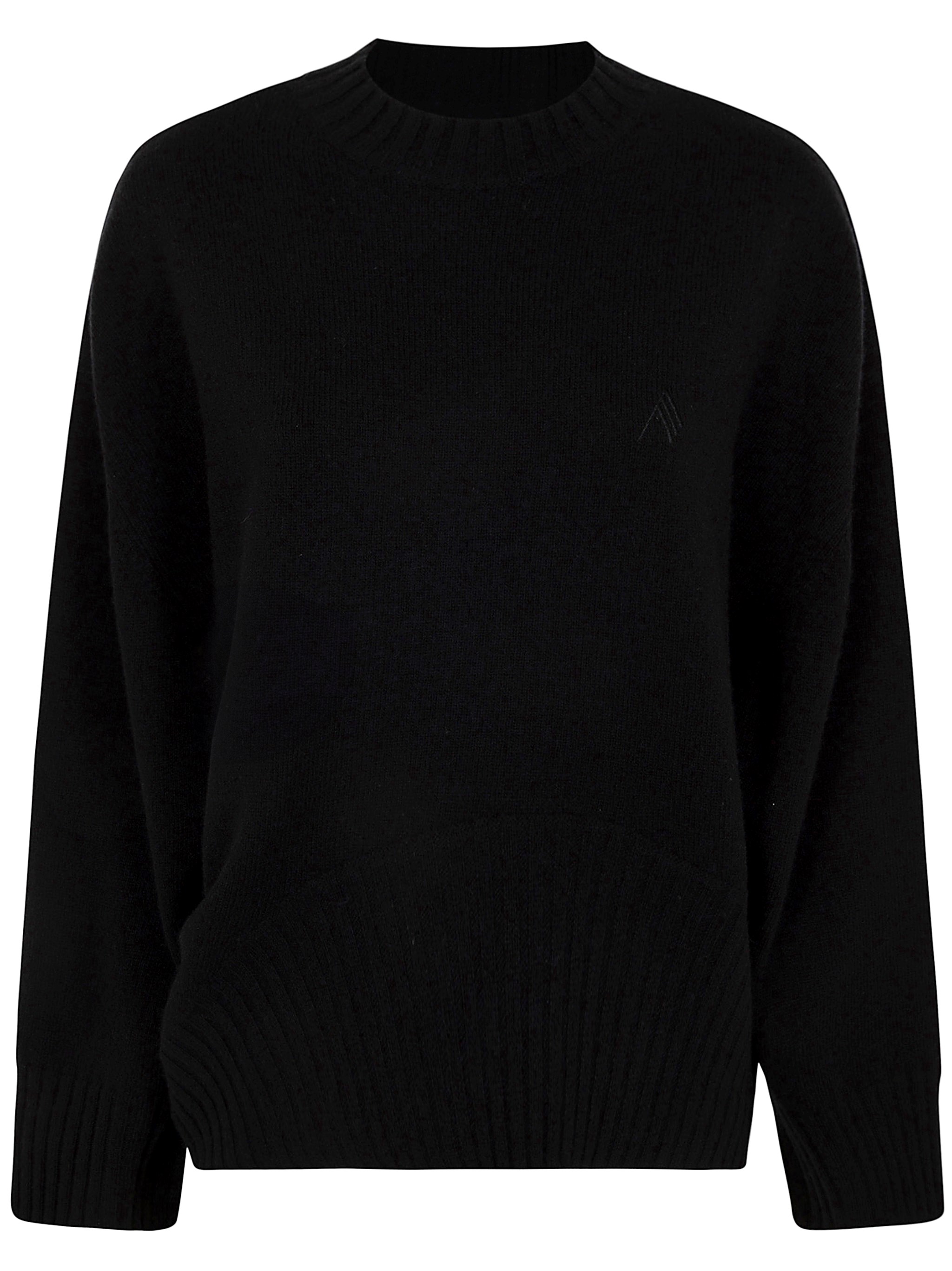 Attico Merino Wool & Cashmere Sweater In Black