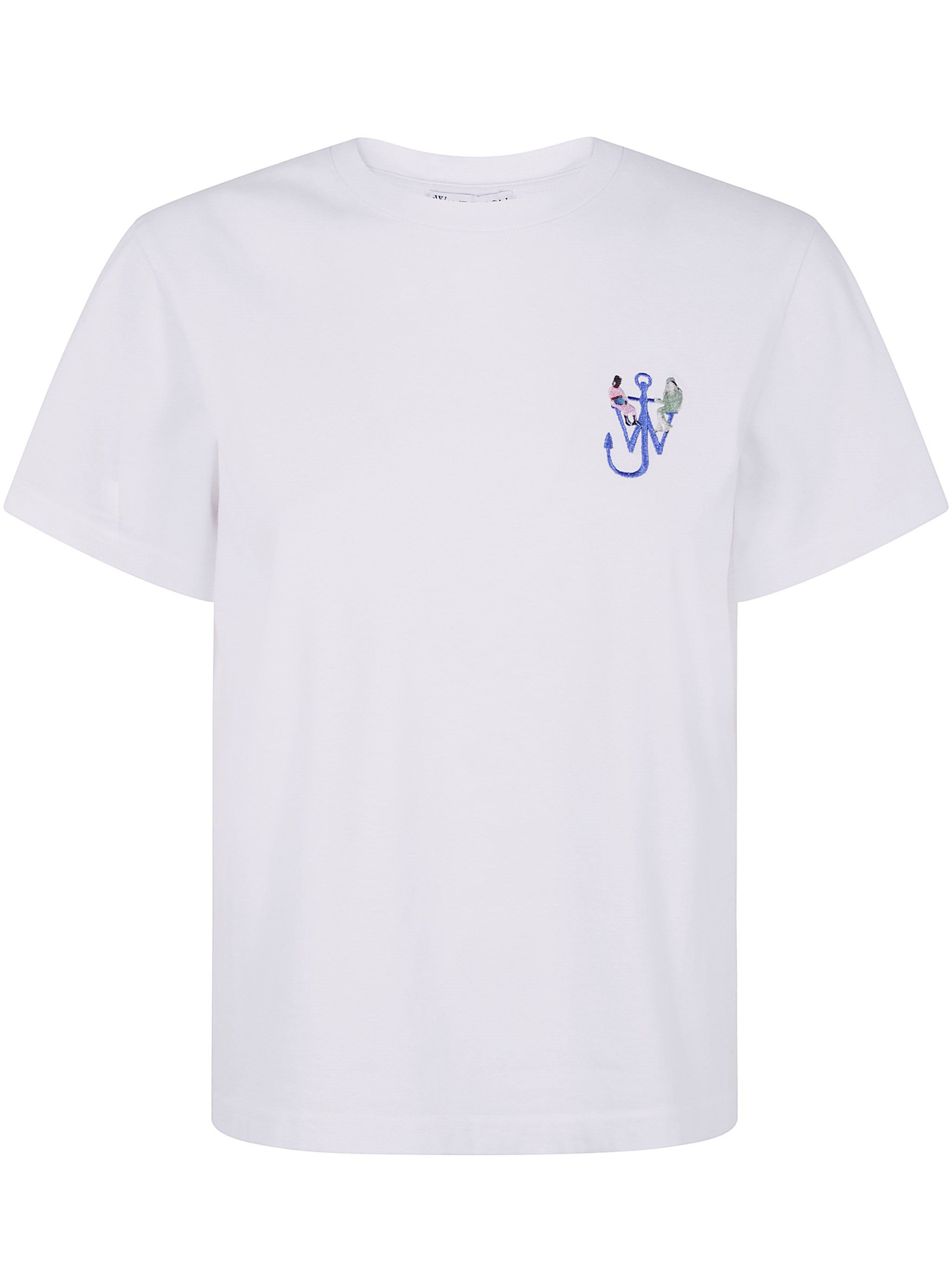 Jw Anderson J. W. Anderson White Anchor-embroidery Printed T-shirt