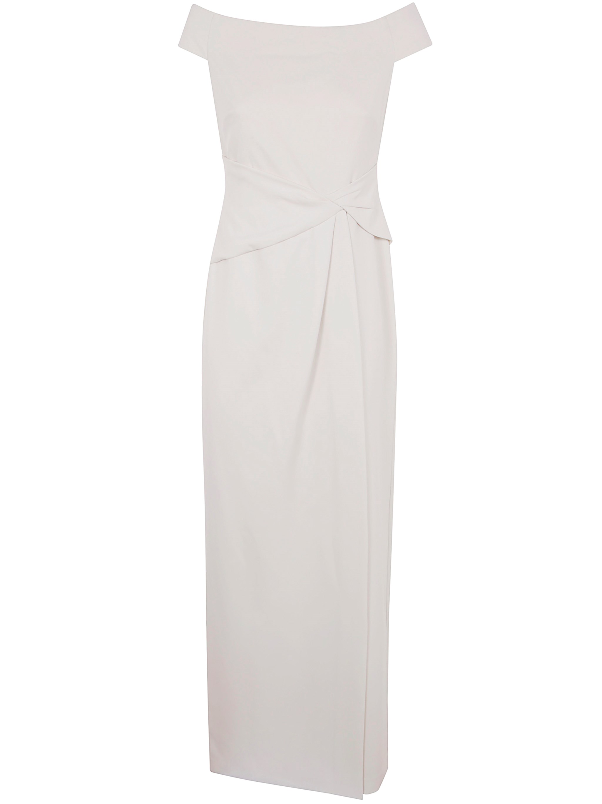 Ralph Lauren Saran Short Sleeves Gown In White
