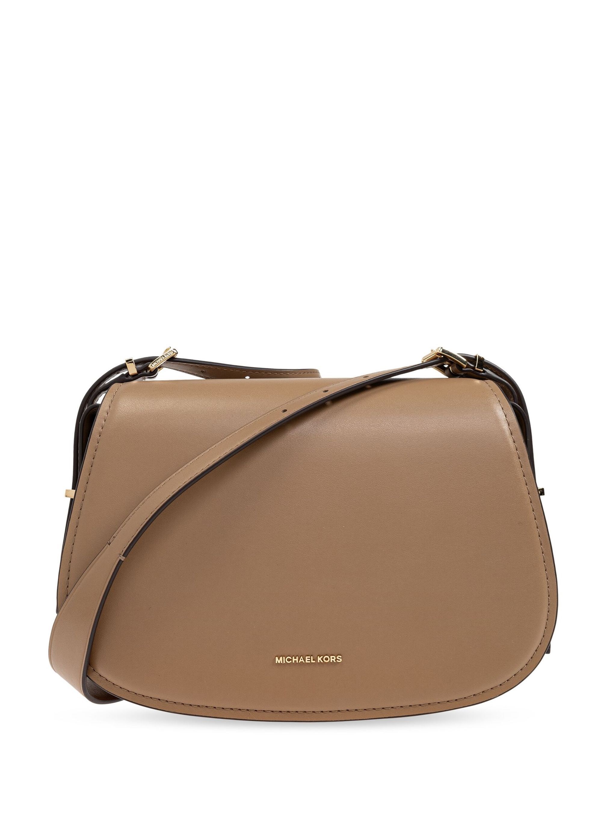 Michael Michael Kors Lydia Medium Flap Messenger Bag In Beige