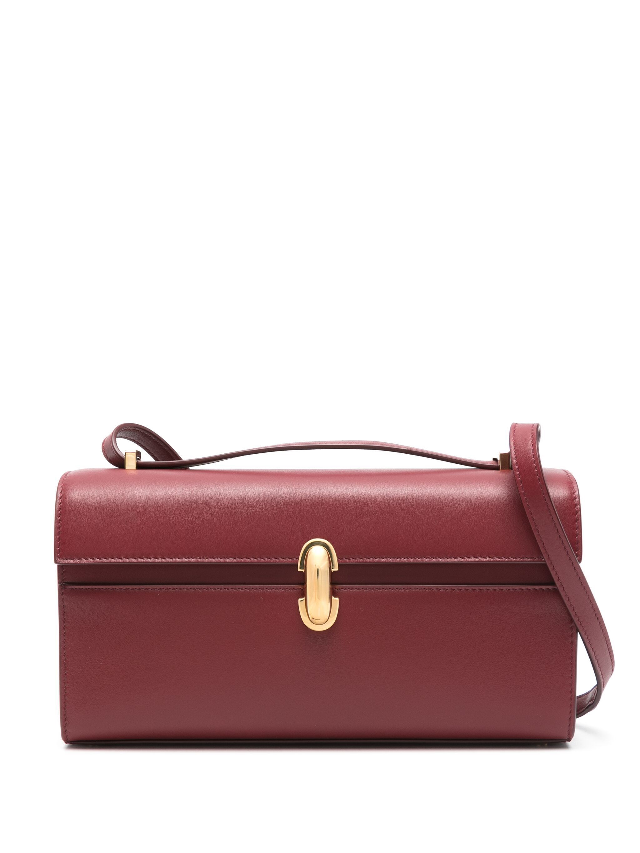 Savette Symmetry 26 In Smooth Calf Leather In Burgundy