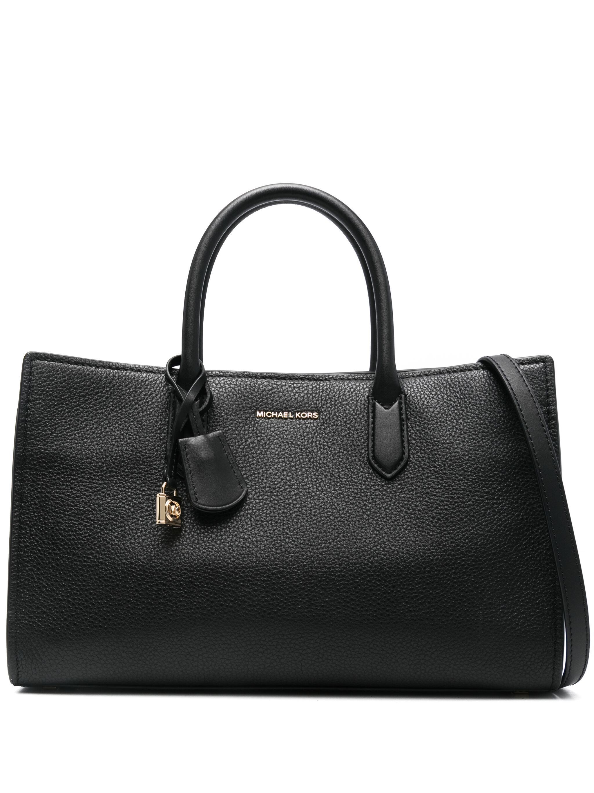 Michael Michael Kors Scarlett Medium Ew Satchel Bag In Black