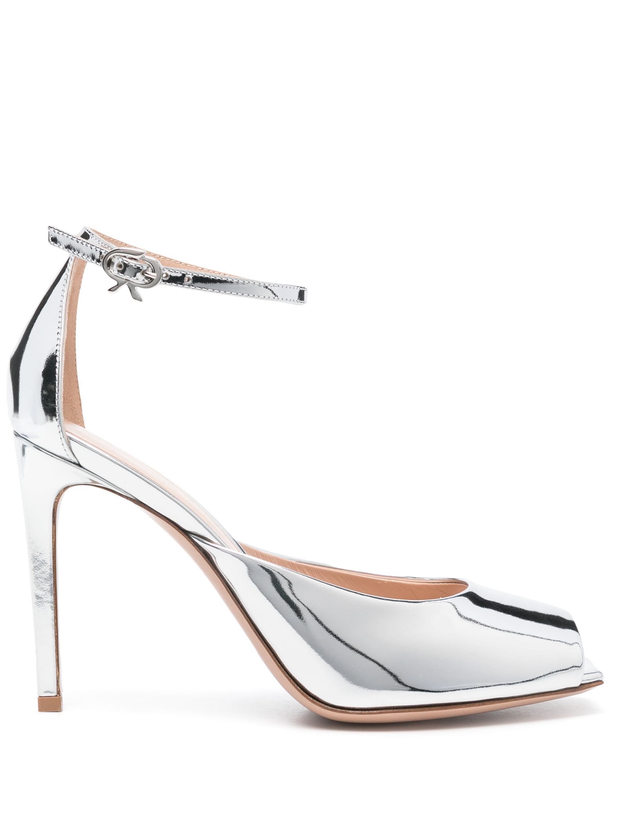 Gianvito Rossi Women's Thel Sandal Metal In Silver