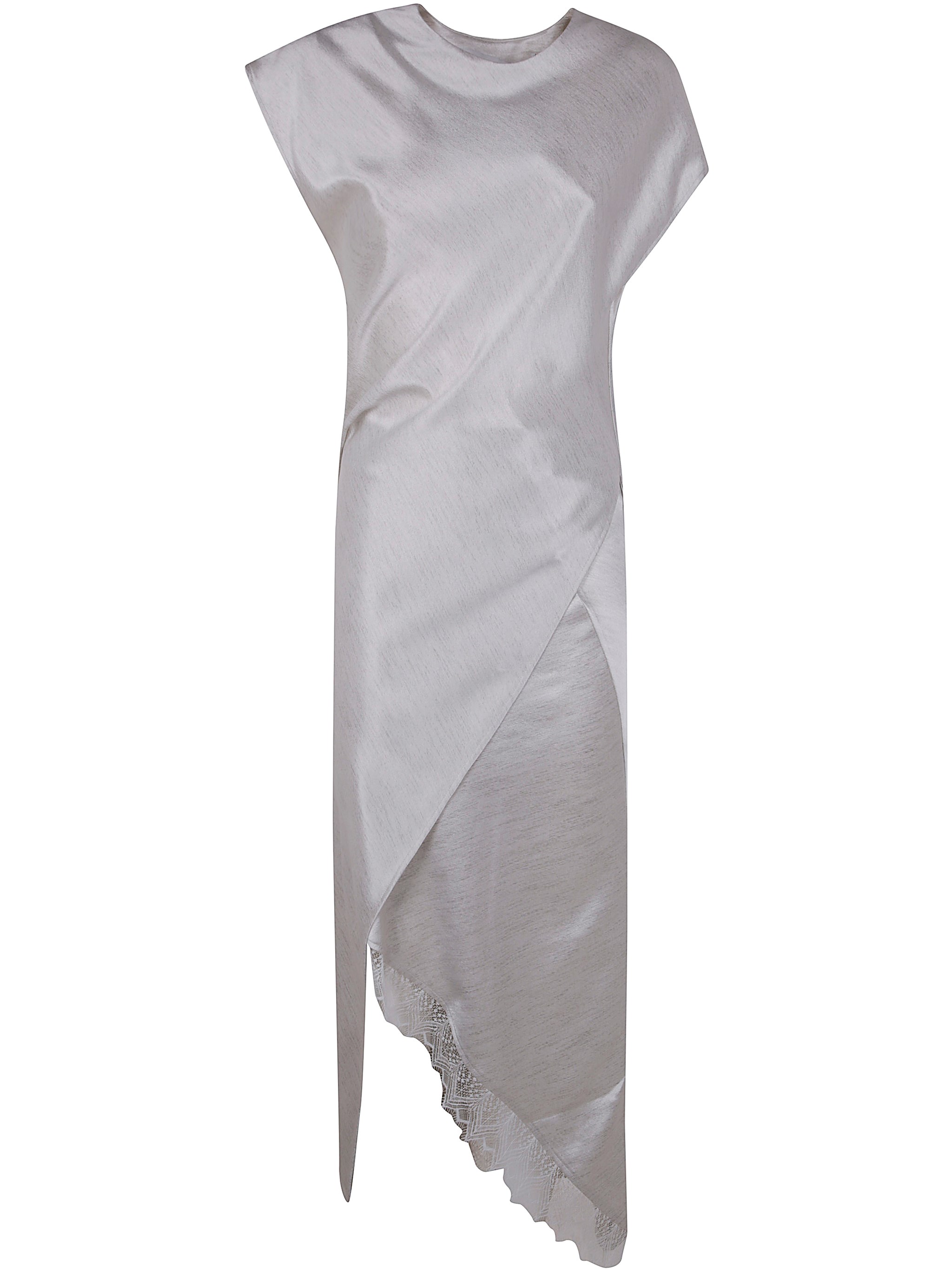 J. W.ANDERSON Asymmetric Lace Trim Layered Dress By J. W.Anderson