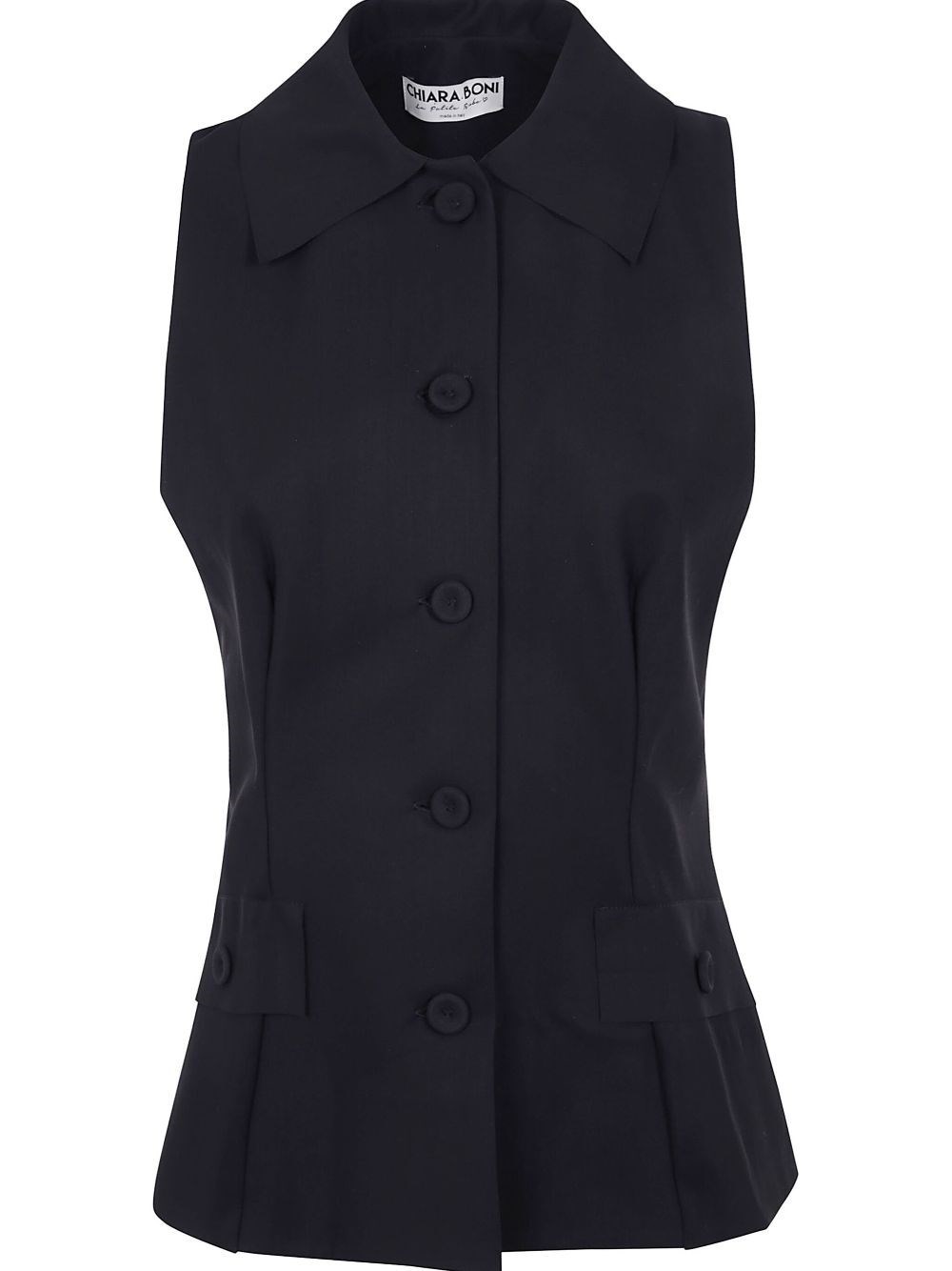 Chiara Boni La Petite Robe Sumio Vest In Black