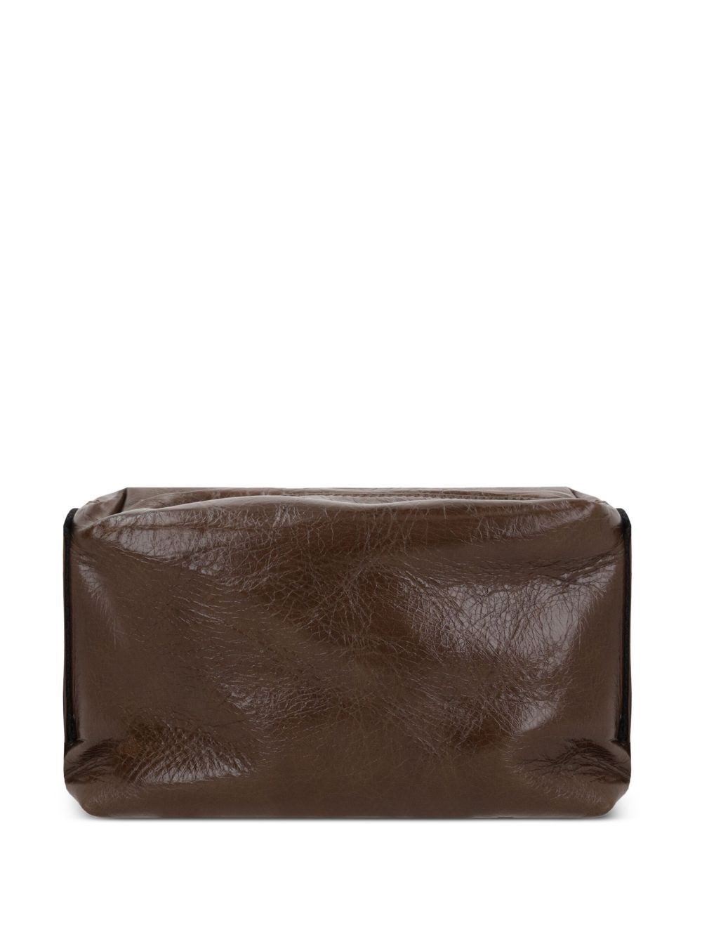 Uma Wang Logo Shoulder Bag In Brown