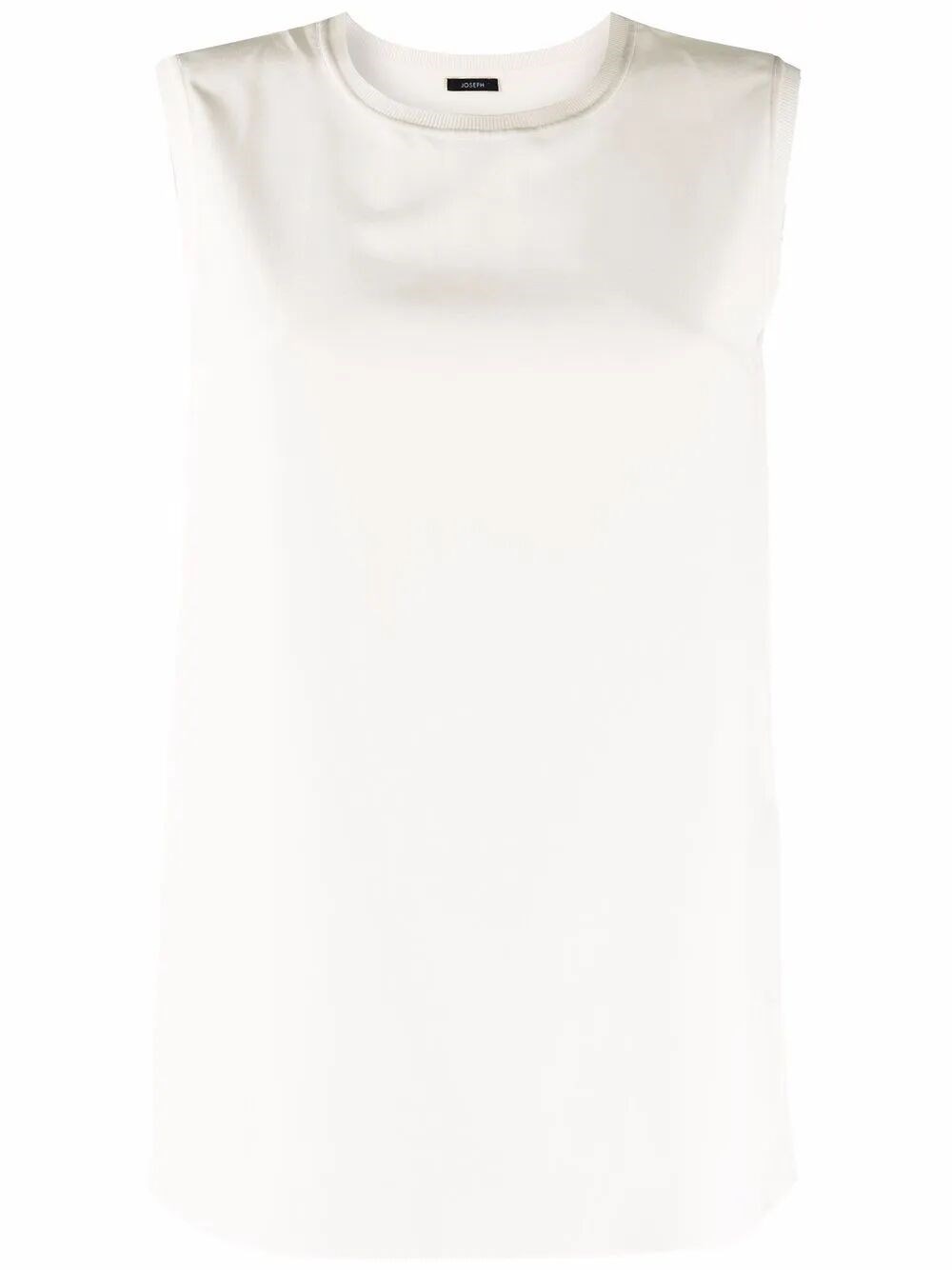 Joseph Silk Stretch Tank Top In White