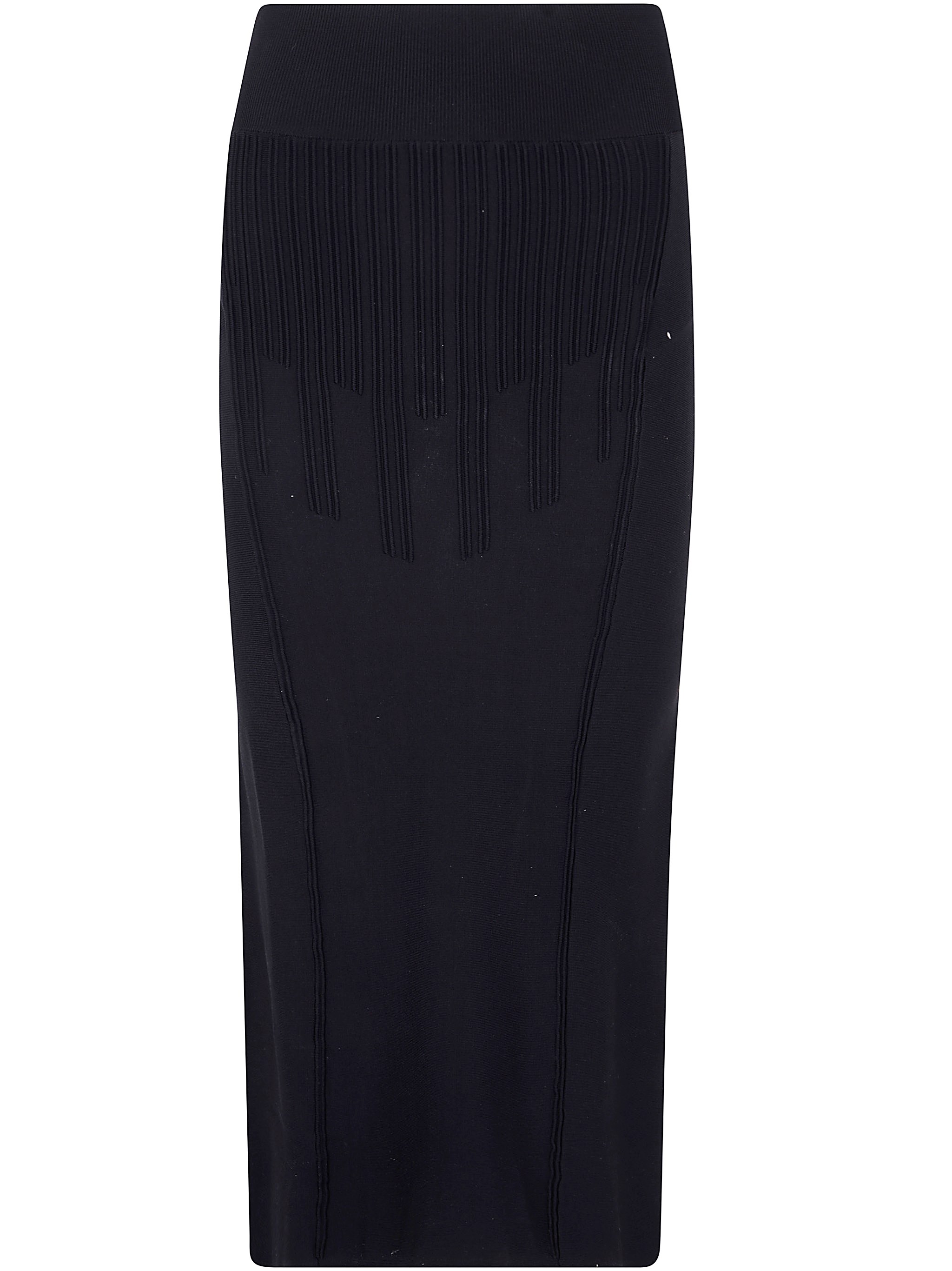 Robe midi noire classique MUGLER