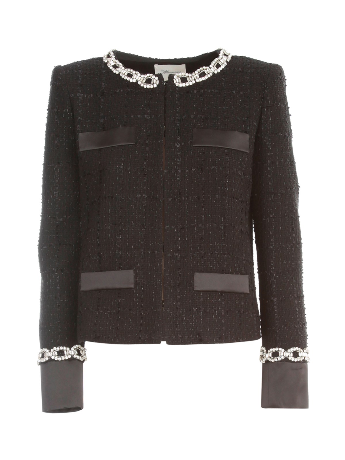 Blumarine Black Blazer Jackets In Black  