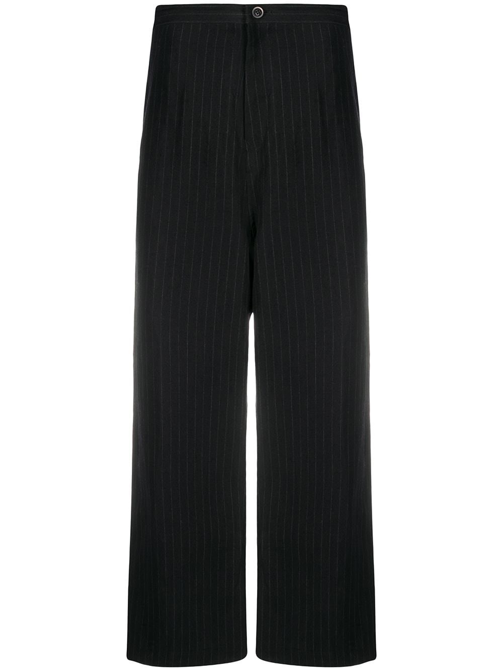 Y`S O Straight Thick Pants Pinstripe