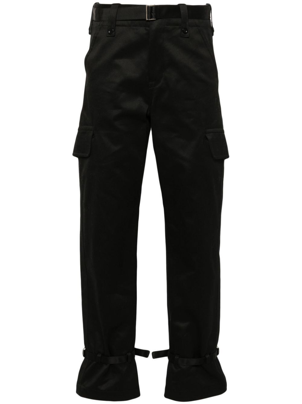 Sacai Tailored Straight Pants In Black