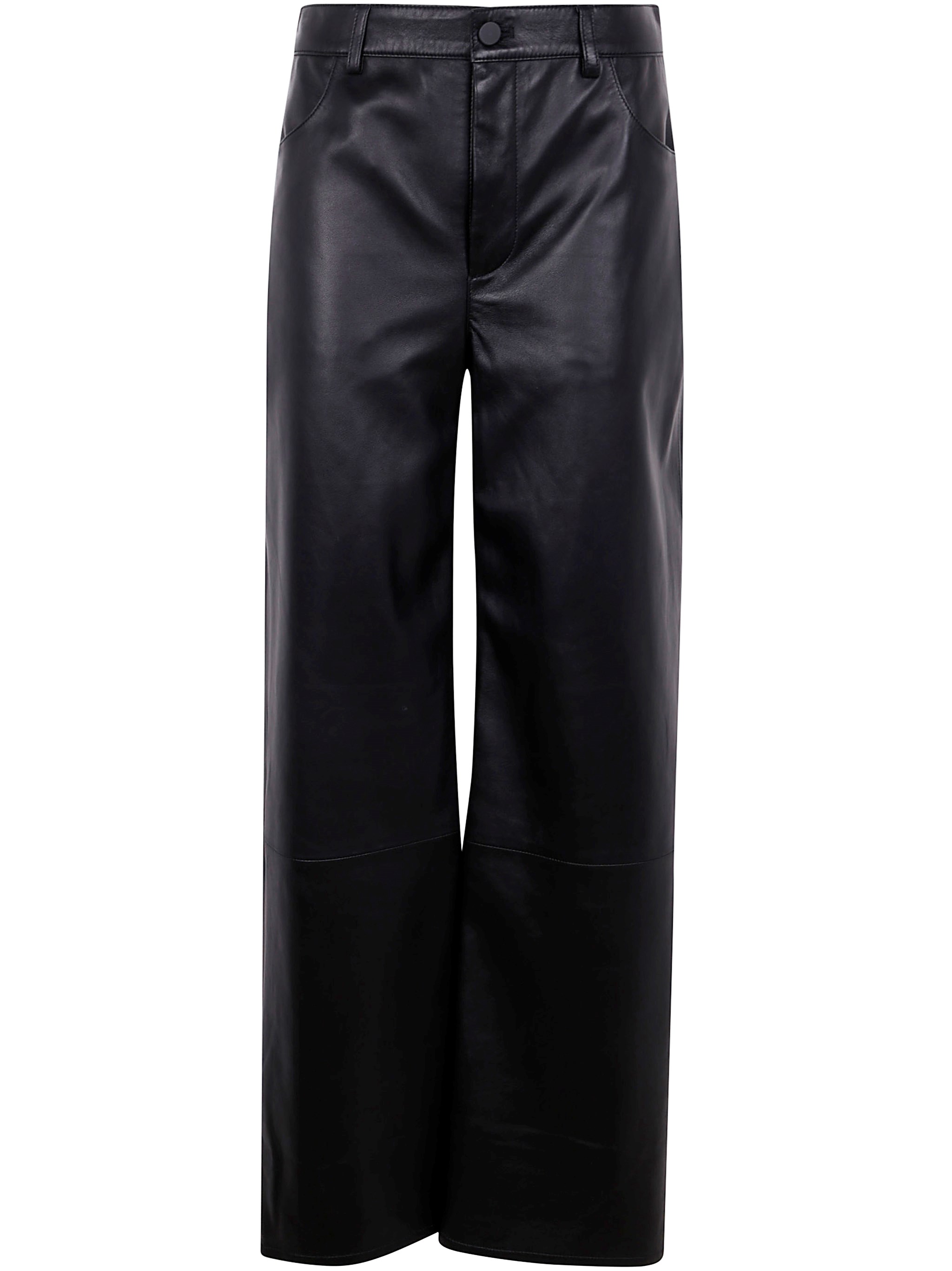 Loulou Studio Figari Wide-leg Leather Pants In Black