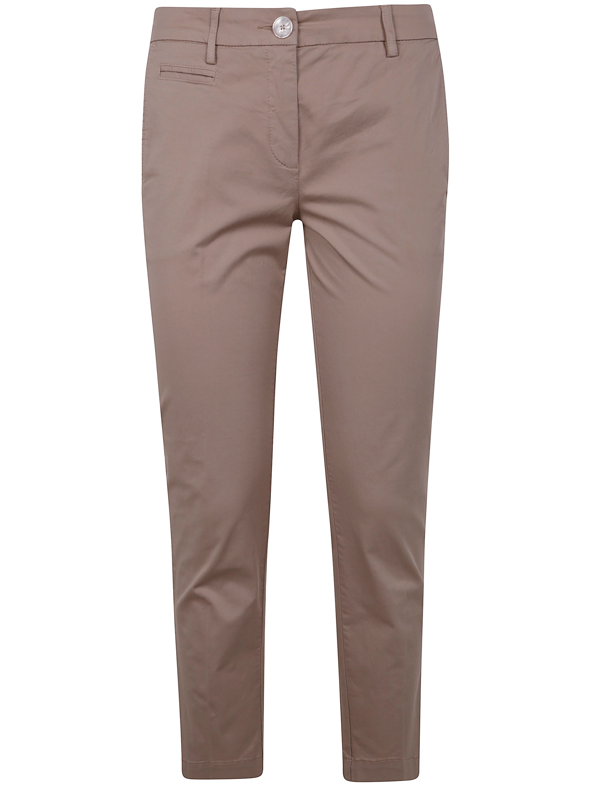 Twinset Twin-set Straight Leg Trousers In Brown