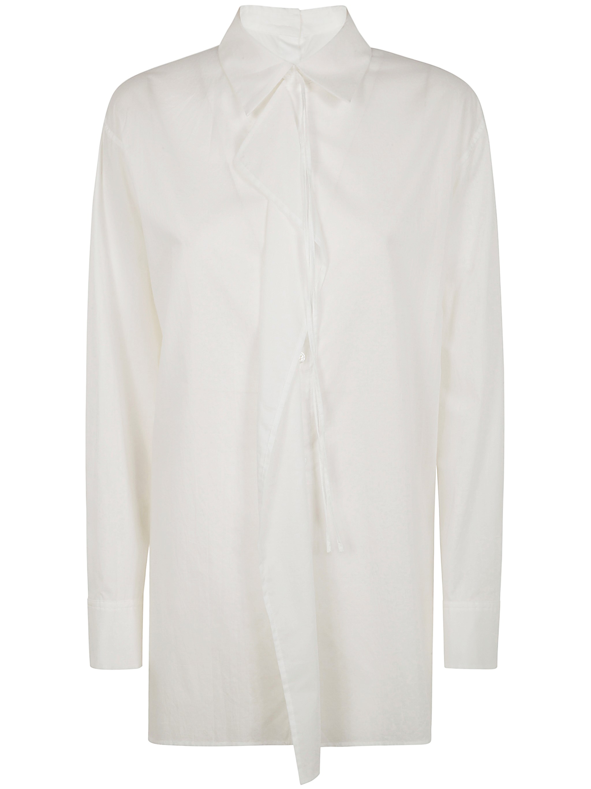 Y's -bleed Frill Shirt In White