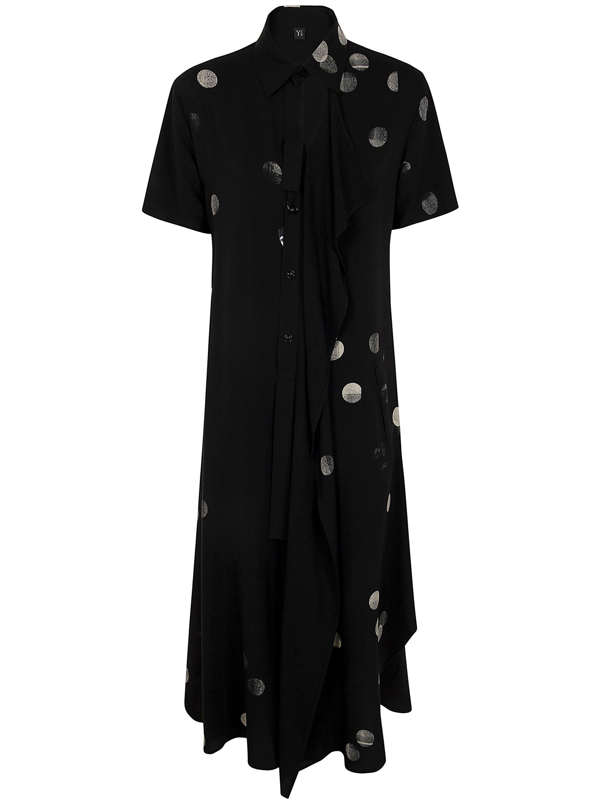 Y's U-left Cloth D Dress In Black
