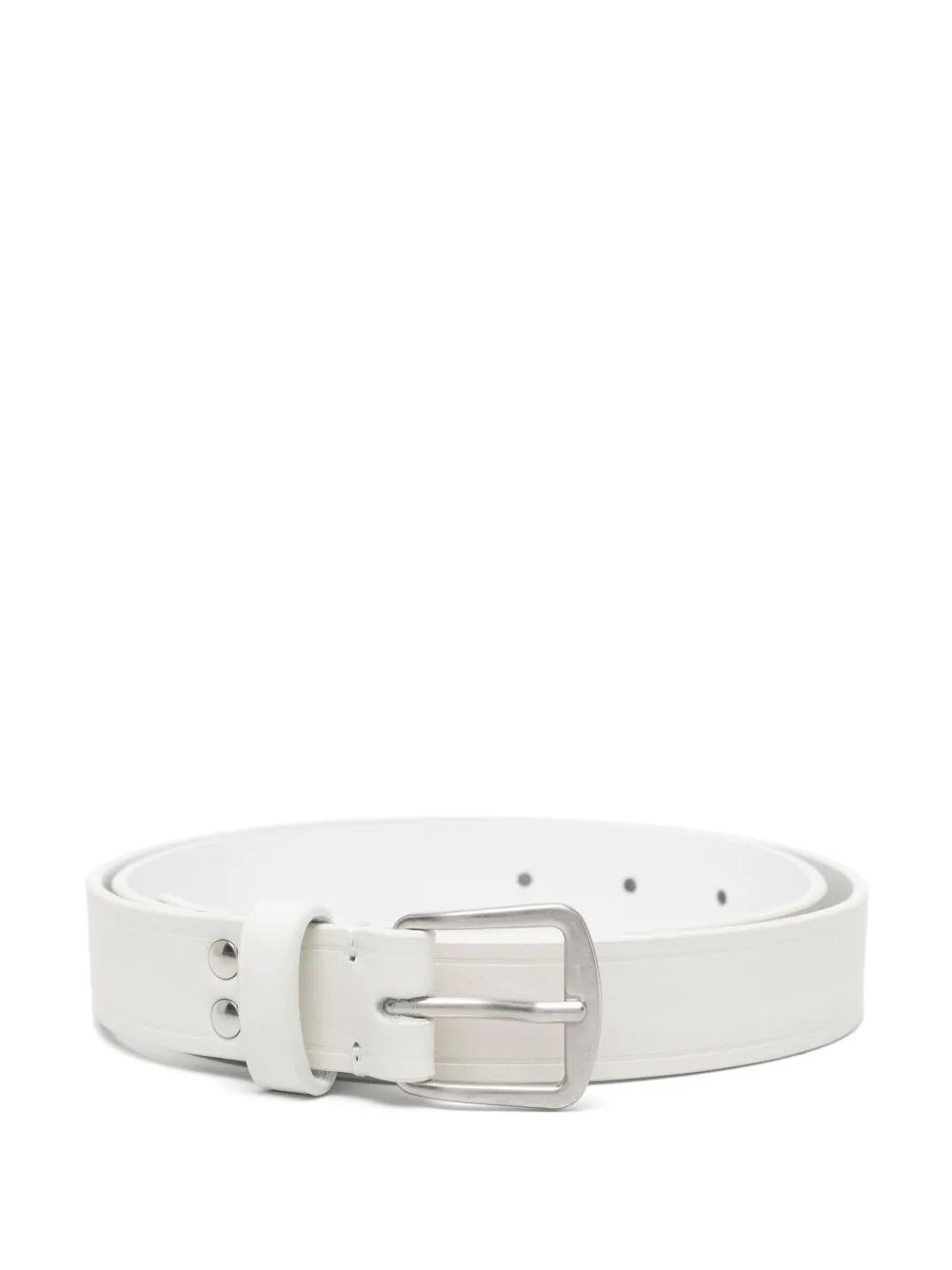 Ann Demeulemeester Willow 2,5cm Belt Oily Calf Skin By Ann Demeulemees In White